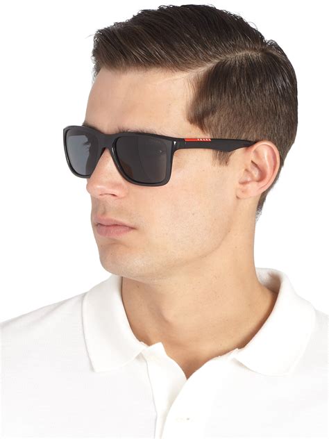 prada square sunglasses men